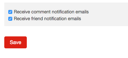 sitewide email notification settings
