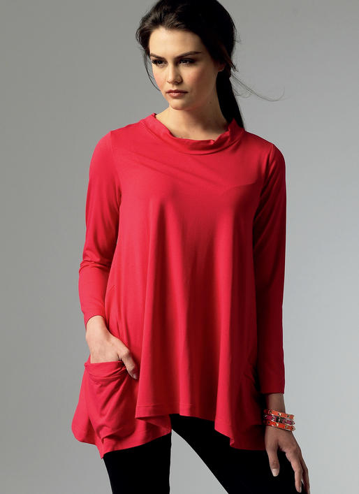 B5925 | Misses' Handkerchief-Hem Tops | Textillia