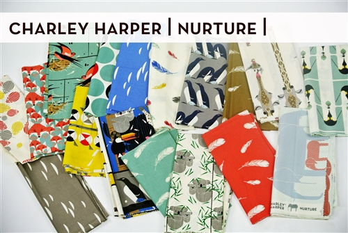 Charley Harper Nurture Organic - Brown Feathers - Birch