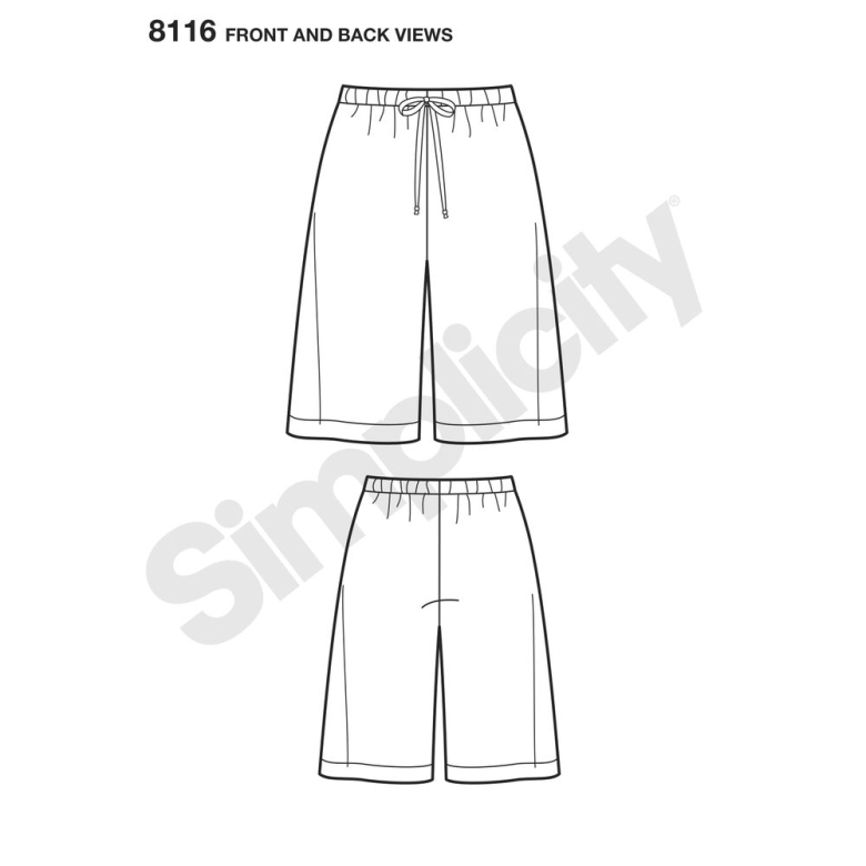 8116 | It's So Easy Shorts for Miss, Men and Teens | Textillia