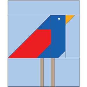 Bird Block & Birds on a Fence | Textillia