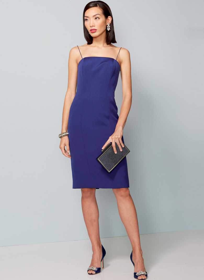 V1532 | Misses' Slip Dress and Embellished-Cuff Cover-Up | Textillia