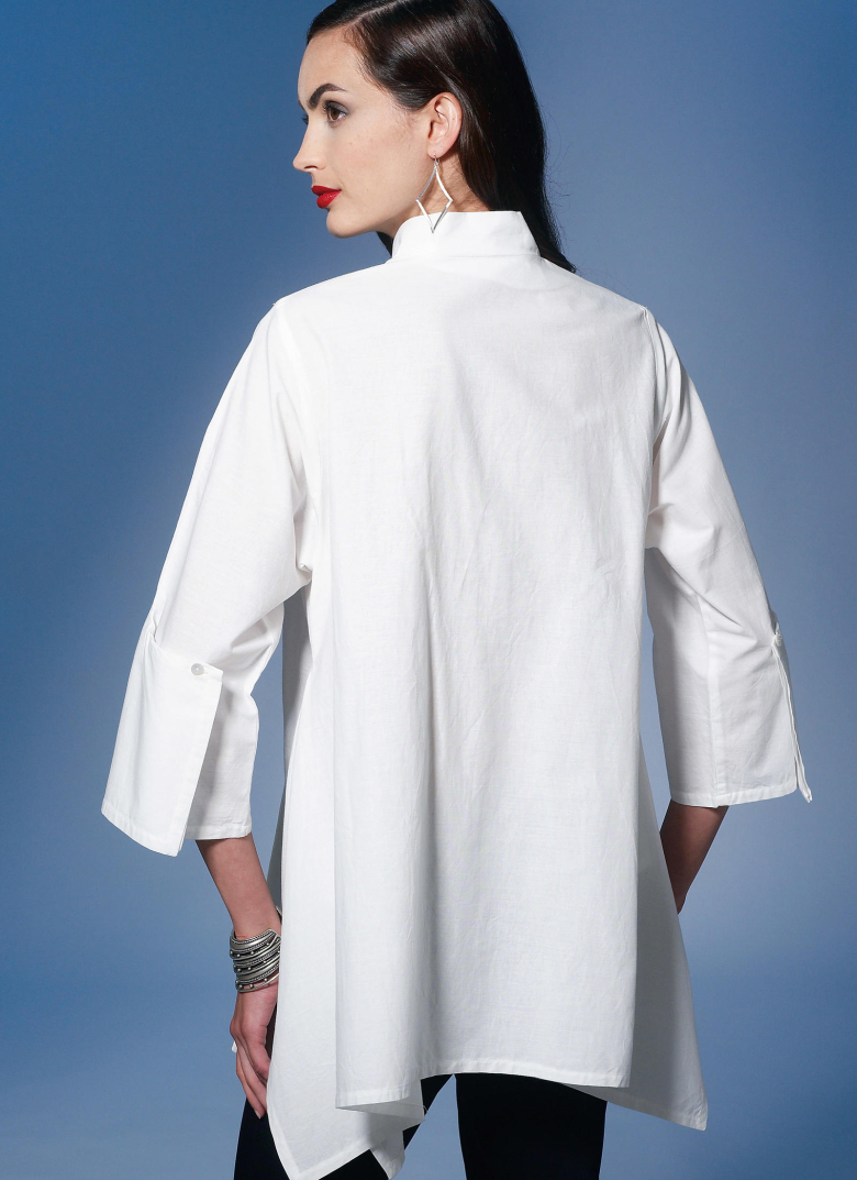 V1274 | Misses' Asymmetrical-Closure Tops | Textillia