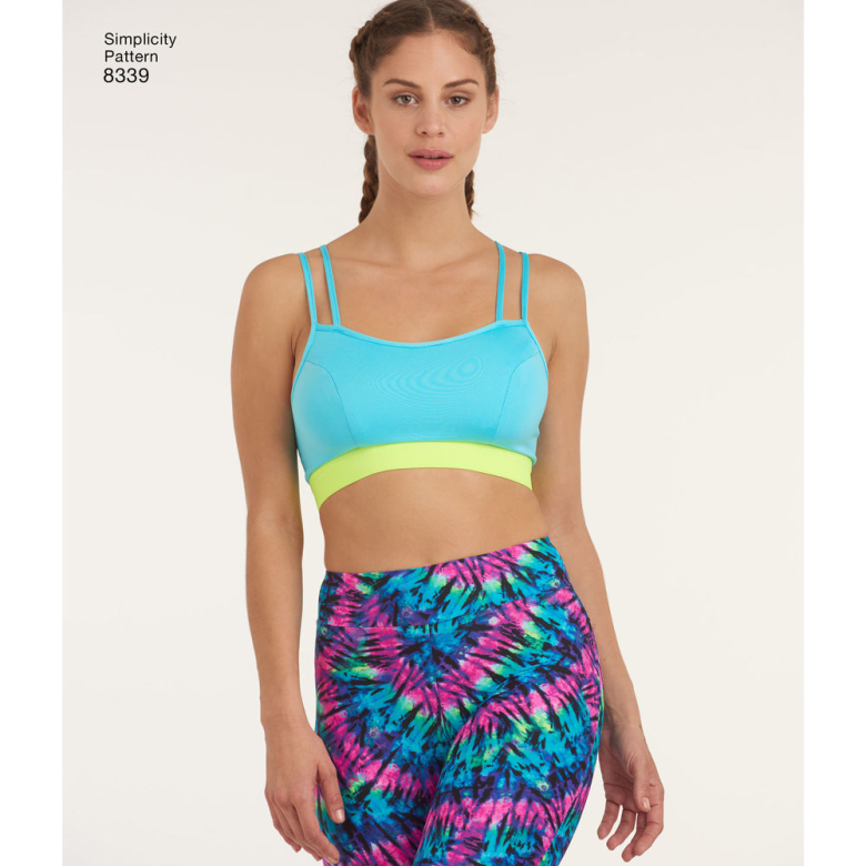  Simplicity Misses' and Women's Knit Sports Bra