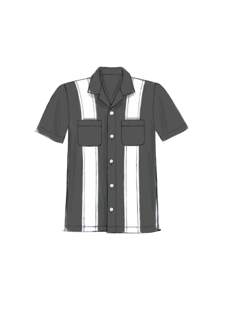 Download M7206 | Men's Bowling Shirts | Textillia