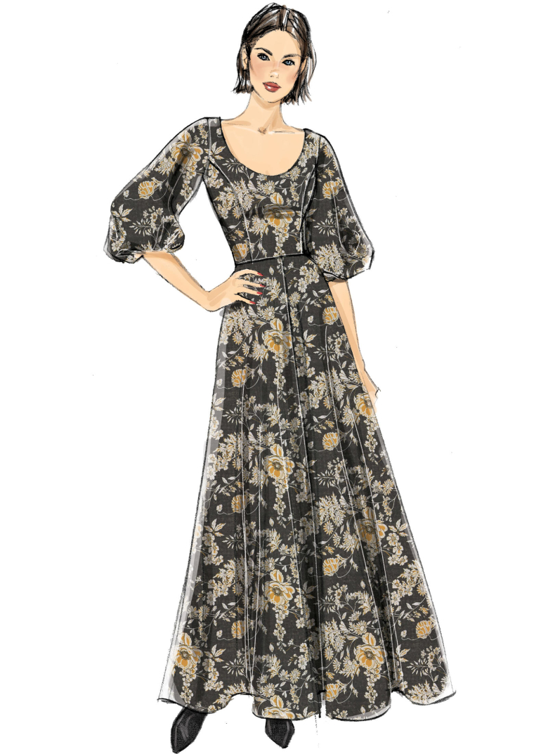 New Look – Garment – Misses Fit & Flared Dress with Princess Seam