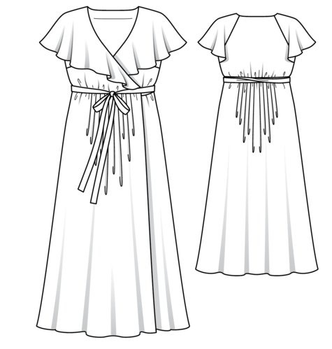 Gown (Plus Size) 07/2017 #121 | Textillia