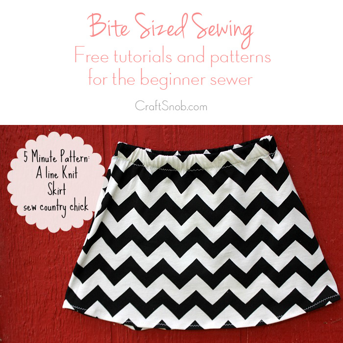 Bite Sized Sewing: How to Sew an A Line Skirt | Textillia