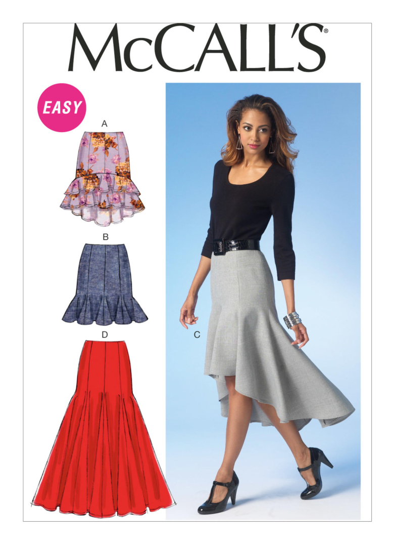 M7054 | Misses' Gored Skirts | Textillia