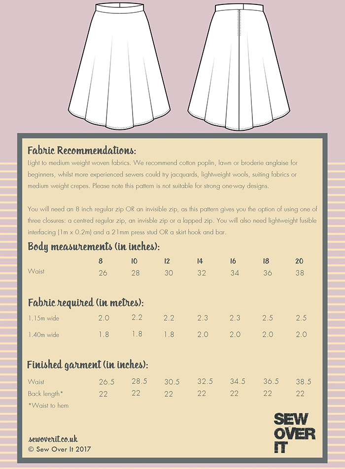 Vertrouwen Antipoison Rook Full Circle Skirt | Textillia