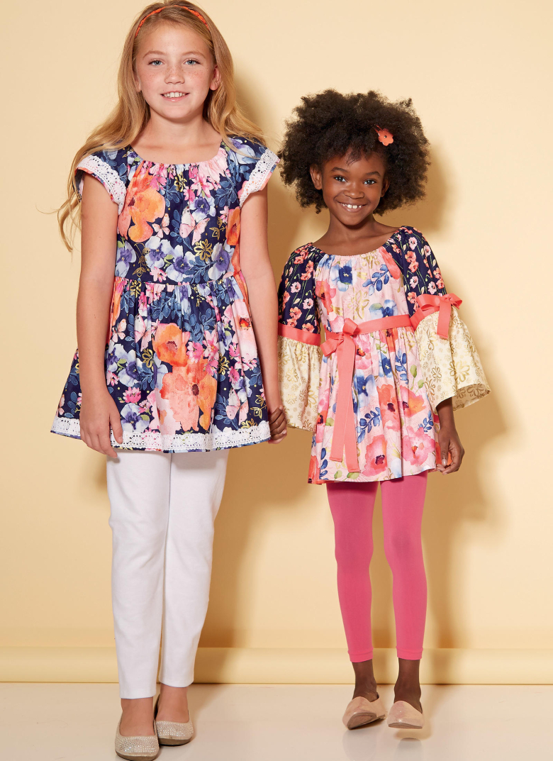 M7526 | Children's/Girls' Peasant Tops | Textillia