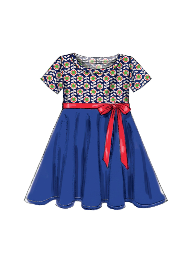 M6915 | Children's/Girls' Circle Dresses | Textillia