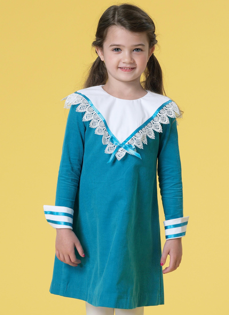 M7235 Children's/Girls' Collared Dresses Textillia