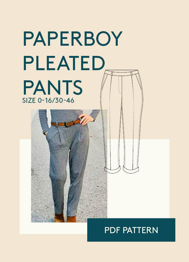 Pleat asymetrical pants