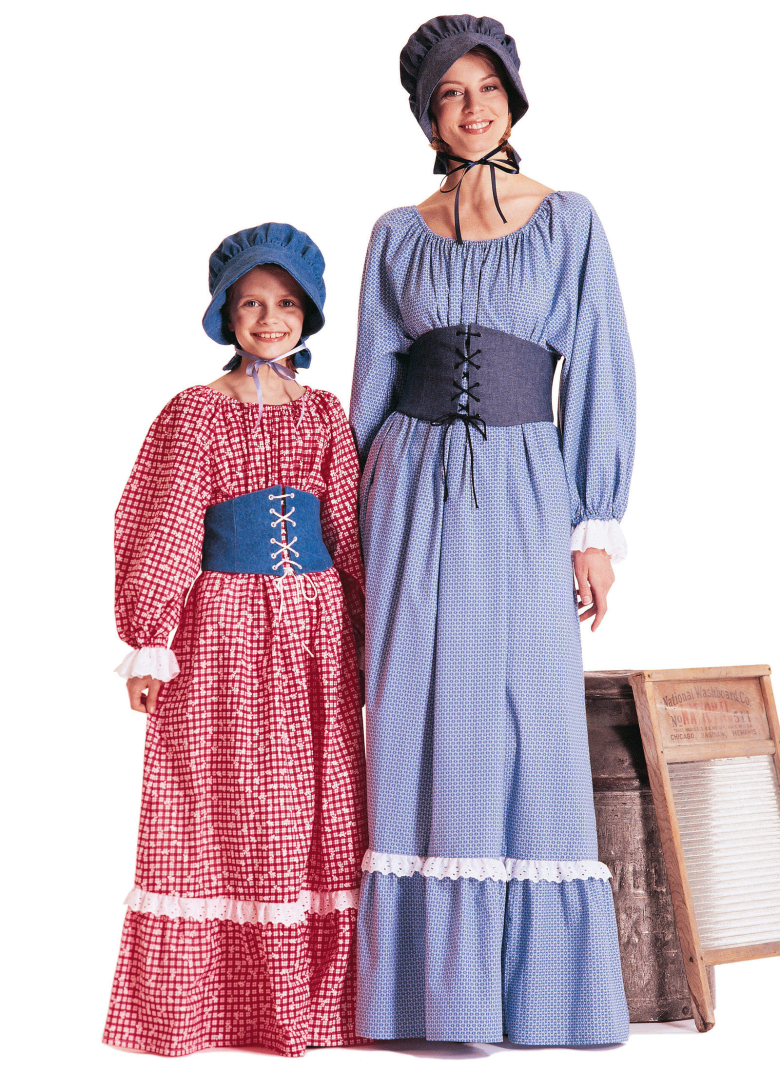 Girl's Colonial Dress Costume - Large