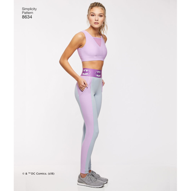  Simplicity Misses' and Women's Knit Sports Bra
