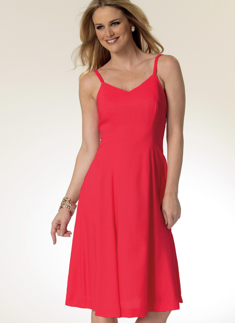 B5761 | Misses'/Women's Gored Dresses and Wrap | Textillia