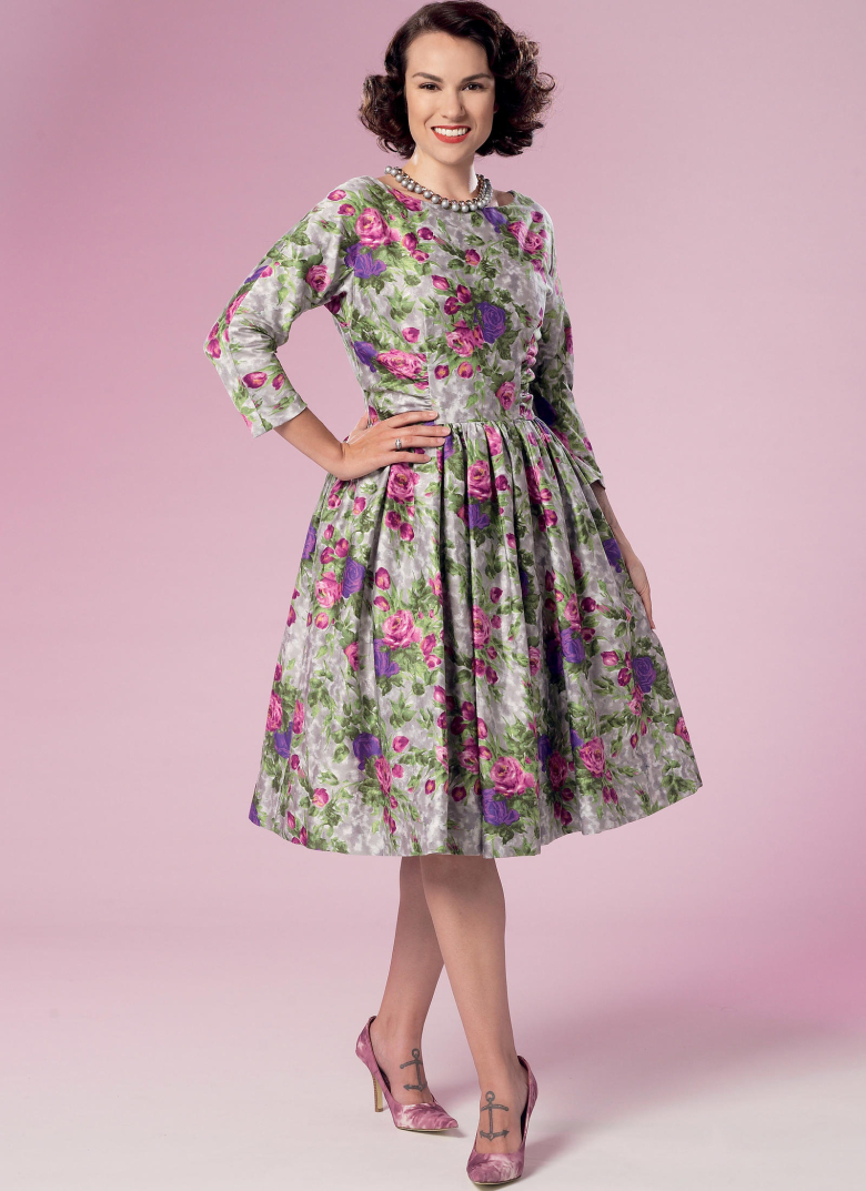 B6284 Misses' Gathered Dresses Textillia