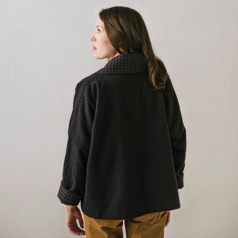 Knit Fabric, Jet Black Polyester Blend Pique Knit – Britex Fabrics