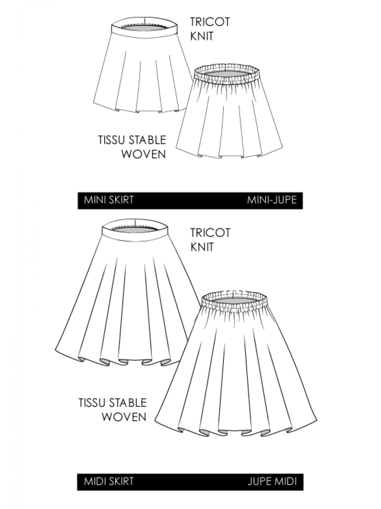 3457 Circle Skirts Textillia