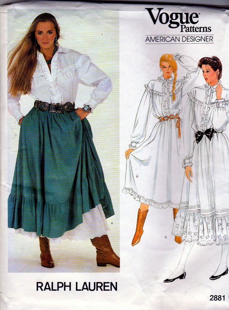 V2881 | Misses' Blouse or Dress and Skirt | Textillia