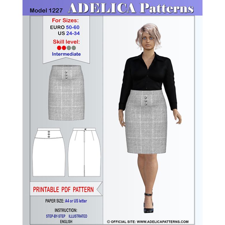 Plus size hotsell pencil skirt pattern