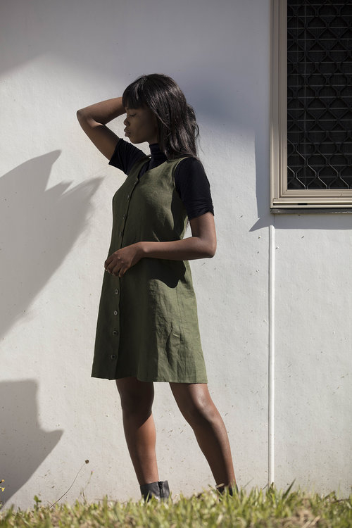 Peppermint button shop up dress