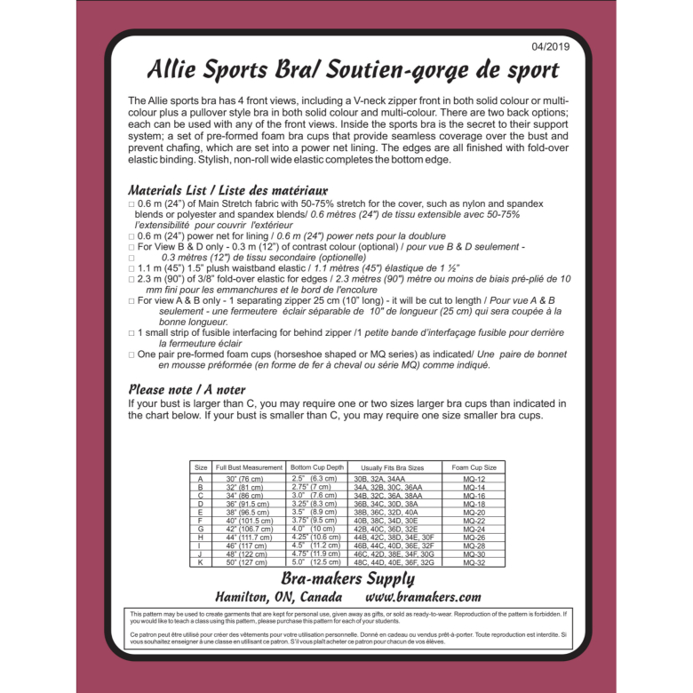 PB-0803, Allie Sport Bra