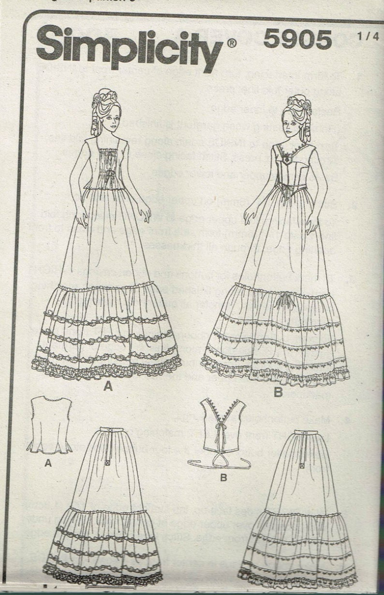 5905 | Misses' Costume Undergarments | Textillia