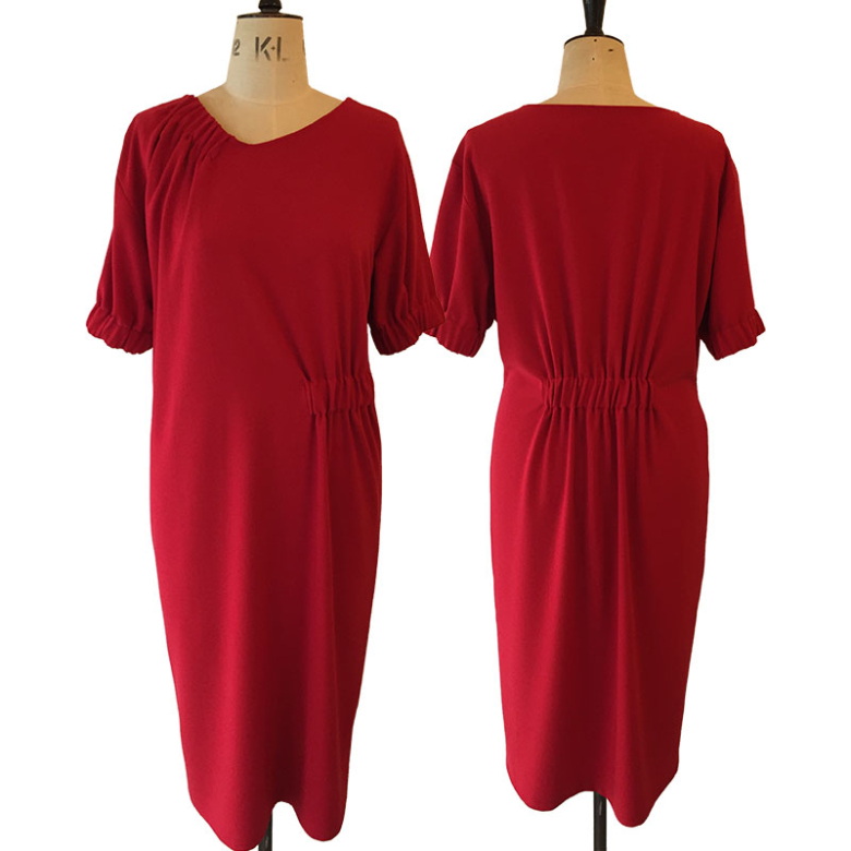 The Asymmetric Gather Dress | Textillia