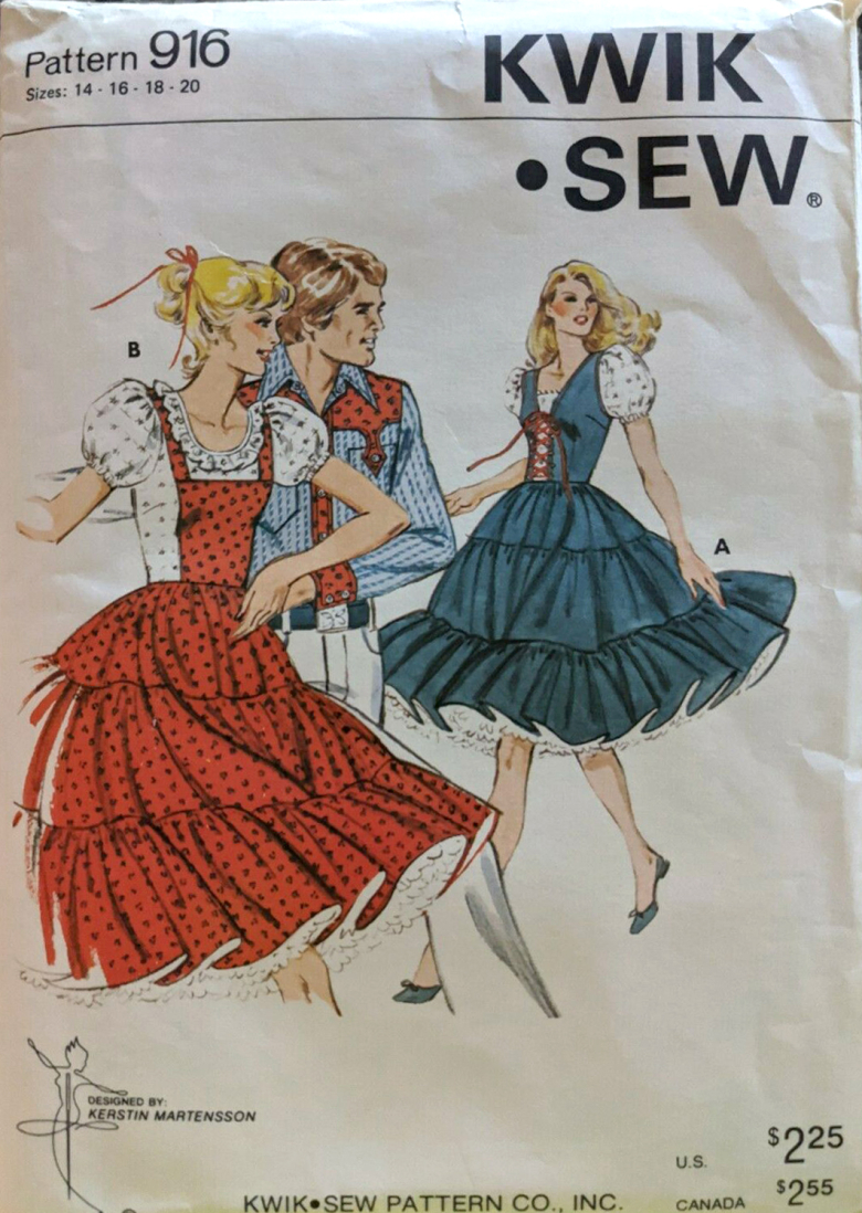 Kwik Sew 916, Ladies' Square Dance Dress