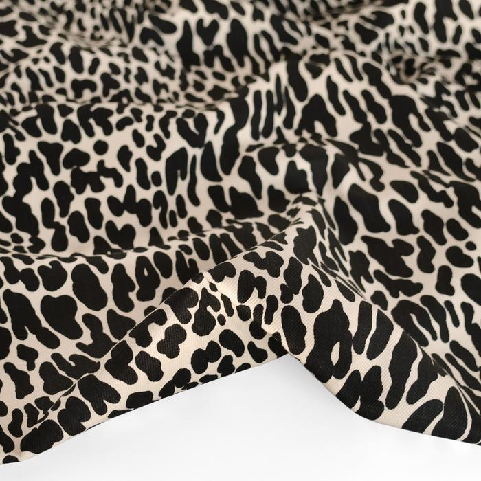 Animal print denim sales fabric