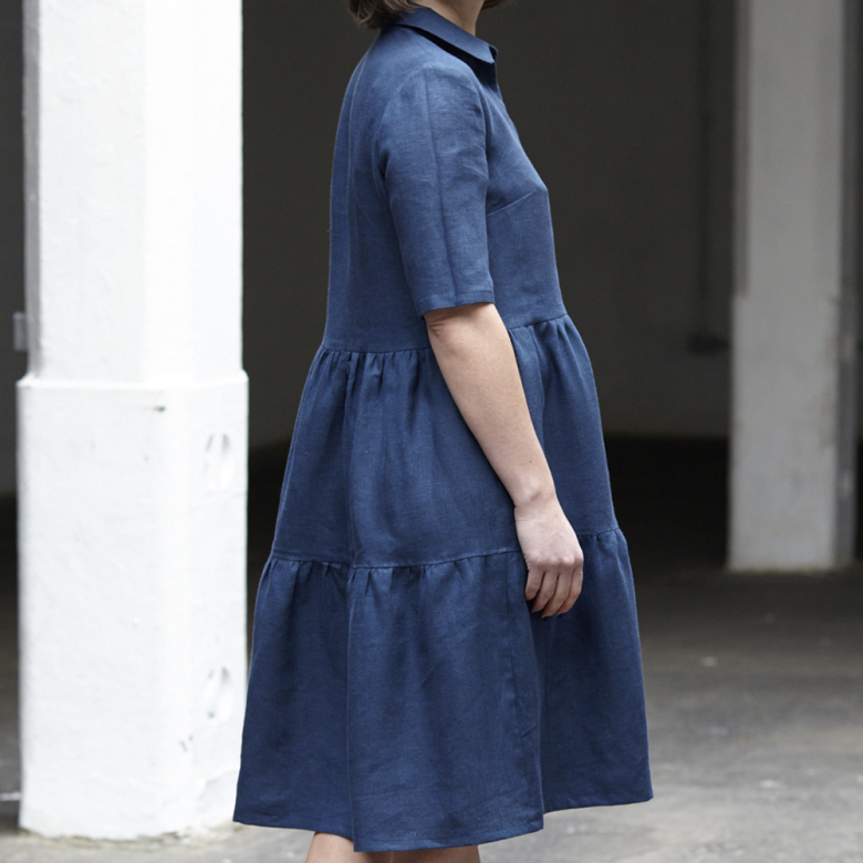 Avery Tiered Shirt Dress Tutorial and Free Pattern – the thread