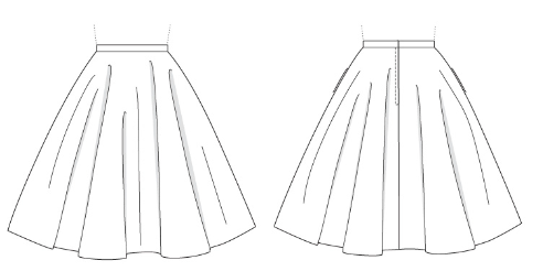 Charm Circle Skirt | Textillia