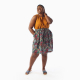 Short Donovan Skirt worn with tucked-in Ashton Top, modelled by @ajibeoge (image from helenscloset.ca)