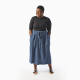 Long Donovan Skirt worn with tucked-in sweater, worn by @ajibeoge (image from helenscloset.ca)