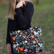 patterned fabric tote