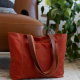 rust pepin tote waxed canvas