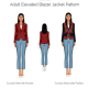 Elevated Blazer Jacket comes with a curved or straight hems and with optional pockets