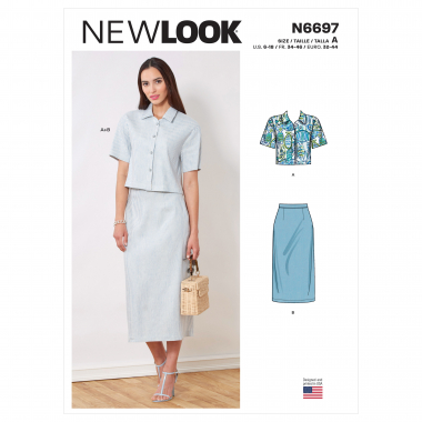N6701  New Look Sewing Pattern Misses' Set of One-Shoulder Tops
